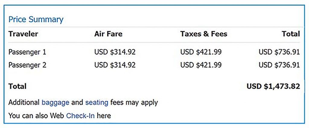 full fare advertising