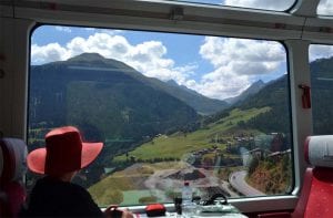 Swiss railroad travels