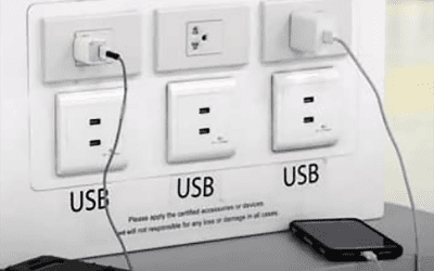 public USB charging port
