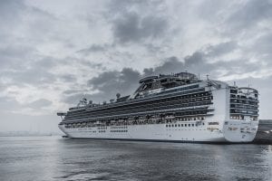 Diamond Princess in Yokohama, Japan