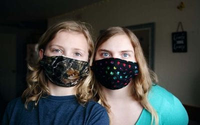 Face masks to prevent the transmission of COVID-19.