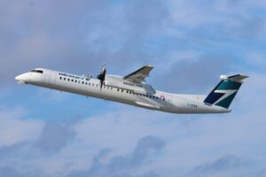 Westjet Encore Dehavilland DHC-8-400 by Mackenzie Cole