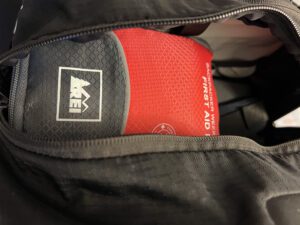 First Aid Kit in backpack