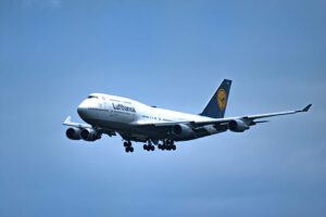 Lufthansa, Boeing 747 landing at Washington Dulles International Airport, Copyright © 2022 NSL Photography, All Rights Reserved.