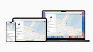 Apple Shared Item Location app. (Image courtesy Apple Inc.)