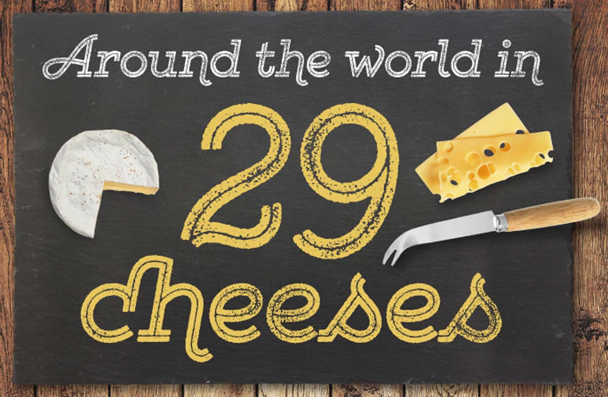 Around the world in 29 sensational tastes of cheese